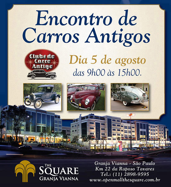 Divulgação: Clube do Carro Antigo do Brasil Clássicos na Granja