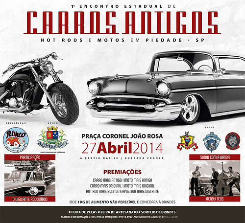 Divulgação: Clube do Carro Antigo do Brasil Divulgação: Clube do Carro Antigo do Brasil