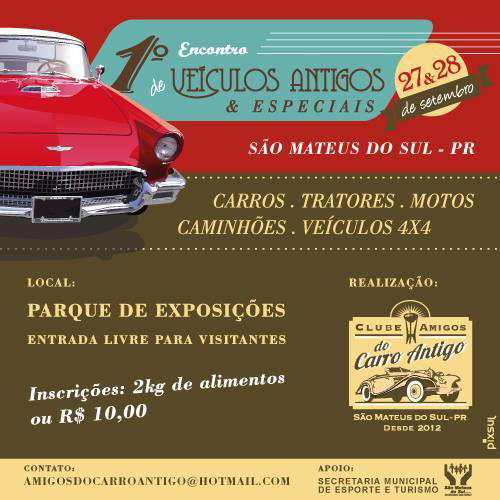Divulgação: Clube do Carro Antigo do Brasil Divulgação: Clube do Carro Antigo do Brasil