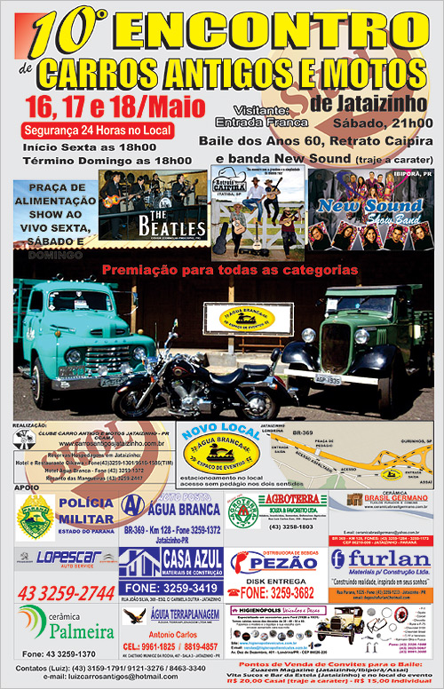 Divulgação: Clube do Carro Antigo do Brasil Divulgação: Clube do Carro Antigo do Brasil