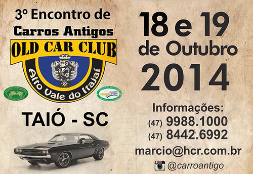 Divulgação: Clube do Carro Antigo do Brasil Divulgação: Clube do Carro Antigo do Brasil