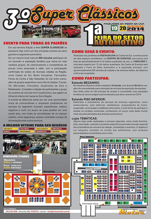 Divulgação: Clube do Carro Antigo do Brasil Divulgação: Clube do Carro Antigo do Brasil