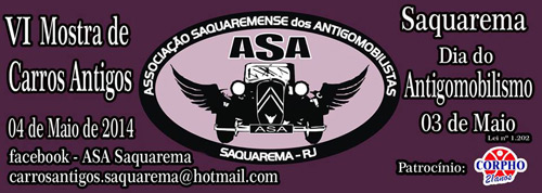 Divulgação: Clube do Carro Antigo do Brasil Divulgação: Clube do Carro Antigo do Brasil