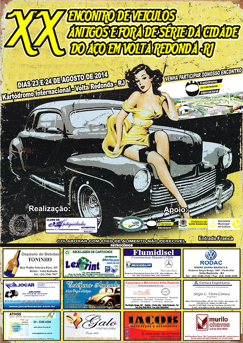 Divulgação: Clube do Carro Antigo do Brasil Divulgação: Clube do Carro Antigo do Brasil