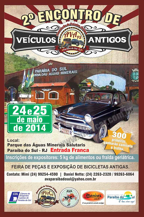 Divulgação: Clube do Carro Antigo do Brasil Divulgação: Clube do Carro Antigo do Brasil