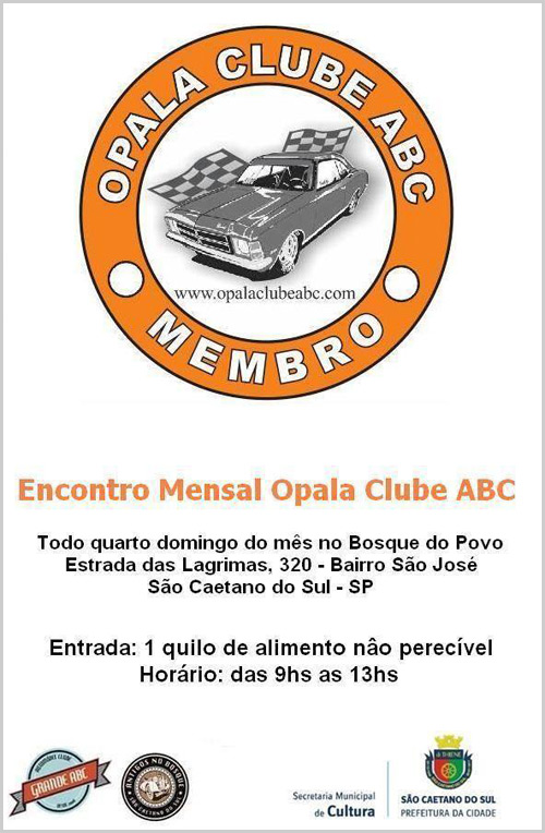 Divulgação: Clube do Carro Antigo do Brasil