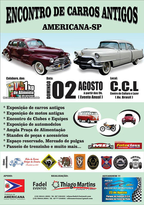 Divulgação: Clube do Carro Antigo do Brasil